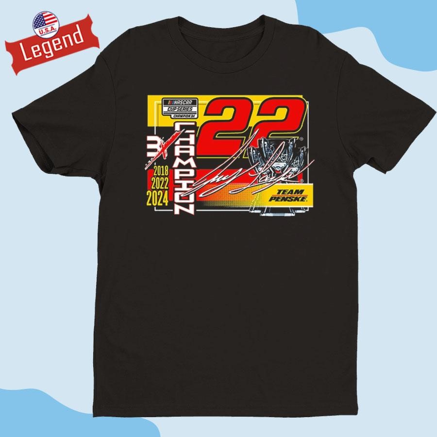 Original Joey Logano Team Penske 2024 NASCAR Cup Series Champion Lifestyle Shirt