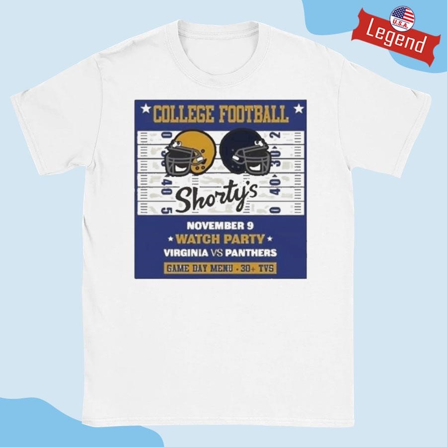 Original Panthers Vs. Virginia College Football Nov 9 Watch Party Game Day Shirt