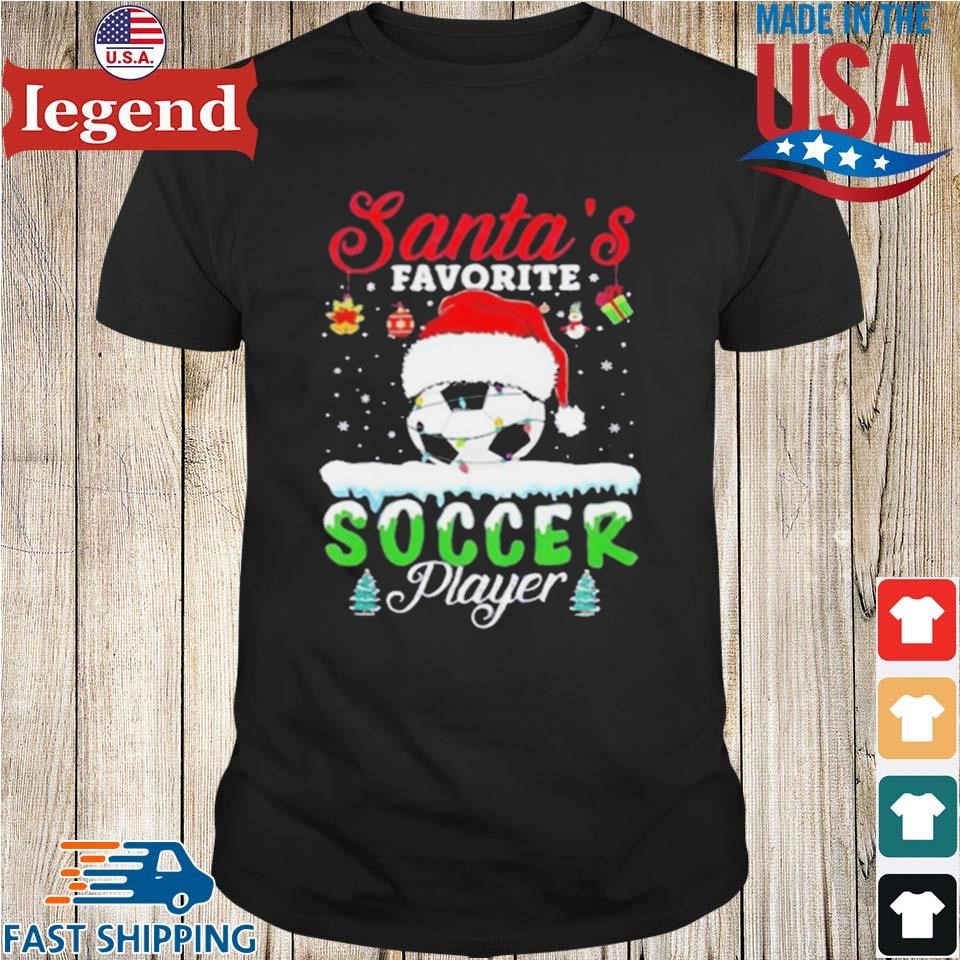 Original Santa’s Favorite Soccer Player Christmas Football Shirt