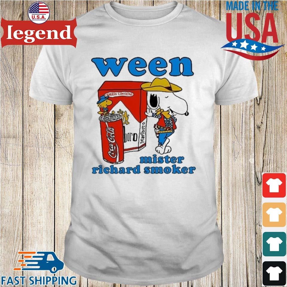 Original Snoopy Ween Mister Richard Smoker Shirt