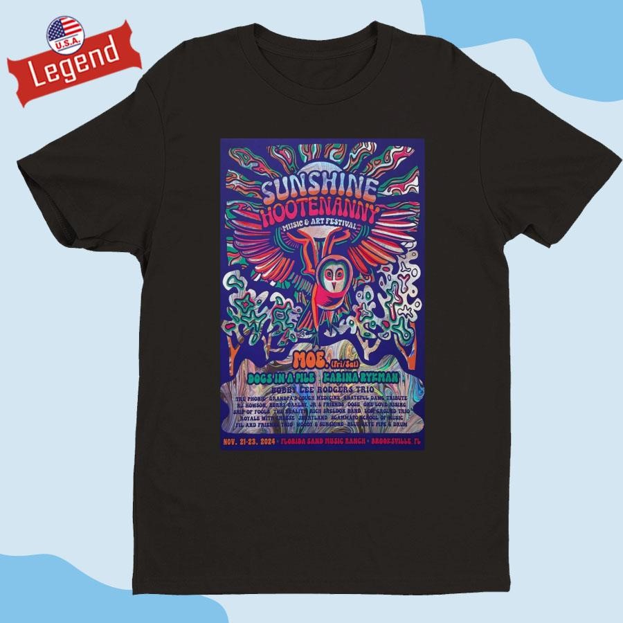 Original Sunshine Hootenanny Music & Art Festival At Florida Sand Music Ranch On November 21-23 2024 Shirt