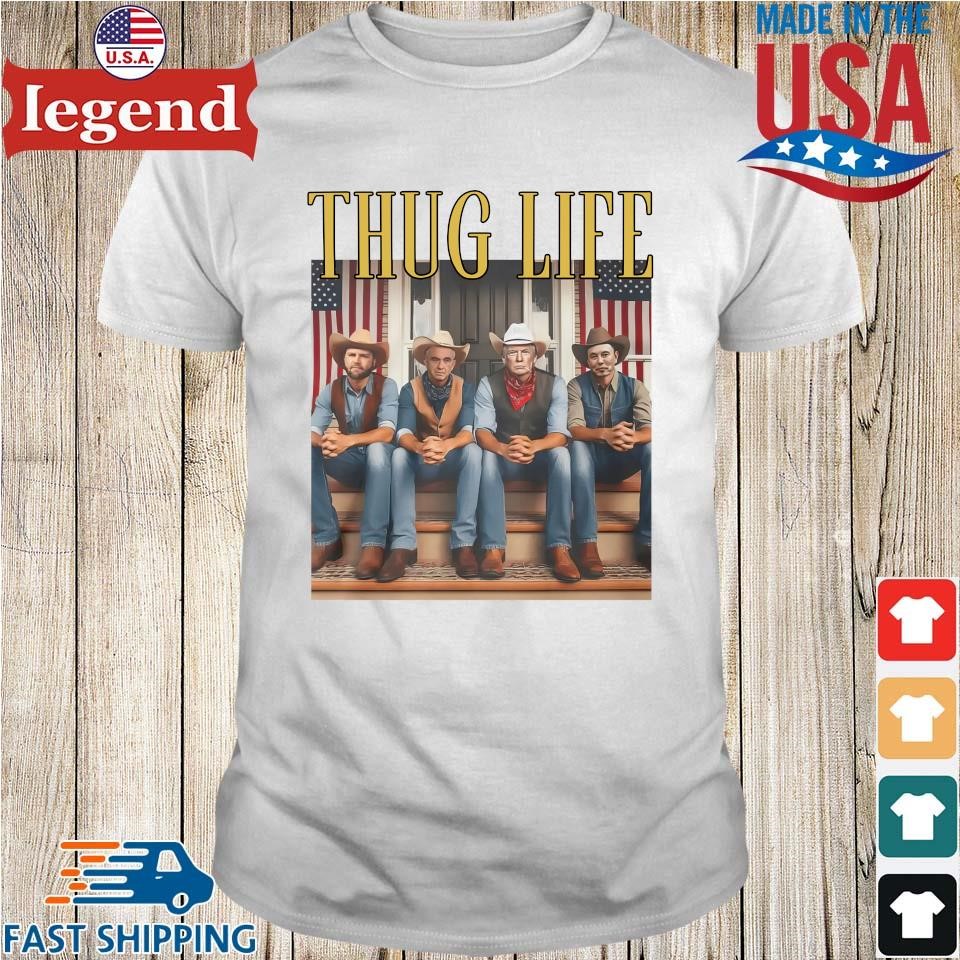 Original Thug Life Team Trump Vance Elon Kennedy Cowboys 2024 Shirt