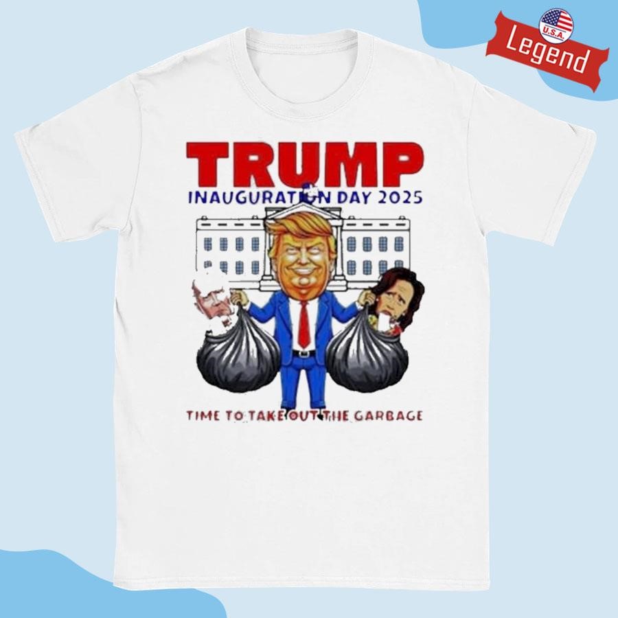 Original Trump Inauguration Day 2025 Time To Take OUt The Garbage Biden And Harris Shirt