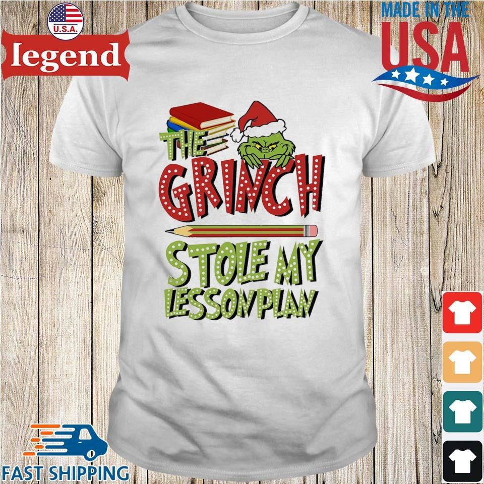 Personalized Green Guy The Grinch Stole My Lesson Plan Christmas Sweater