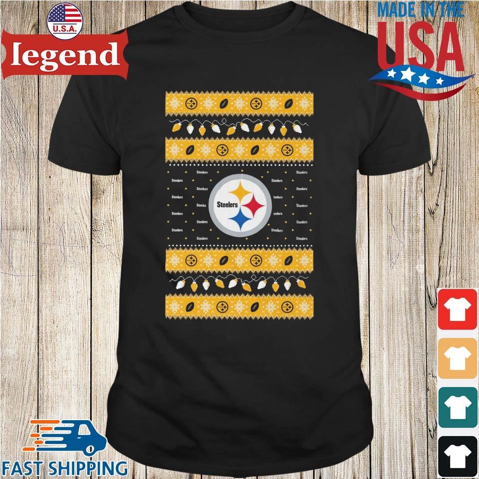 Pittsburgh Steelers Holiday Lights Ugly 2024 Shirt