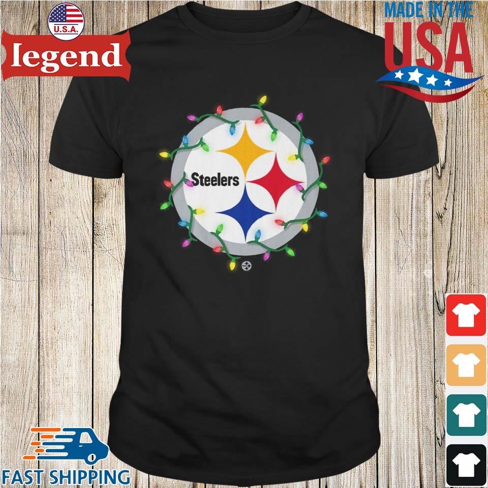 Pittsburgh Steelers Primary Logo Holiday Lights 2024 Shirt