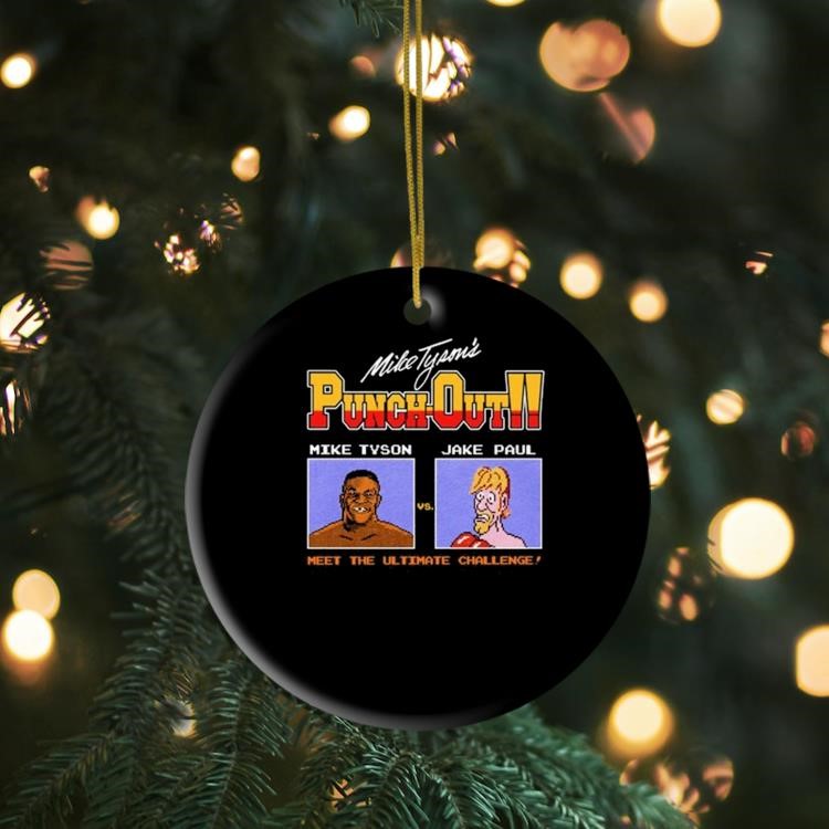 Punch Out Mike Tyson Vs Jake Paul Meet The Ultimate Challenge Ornament