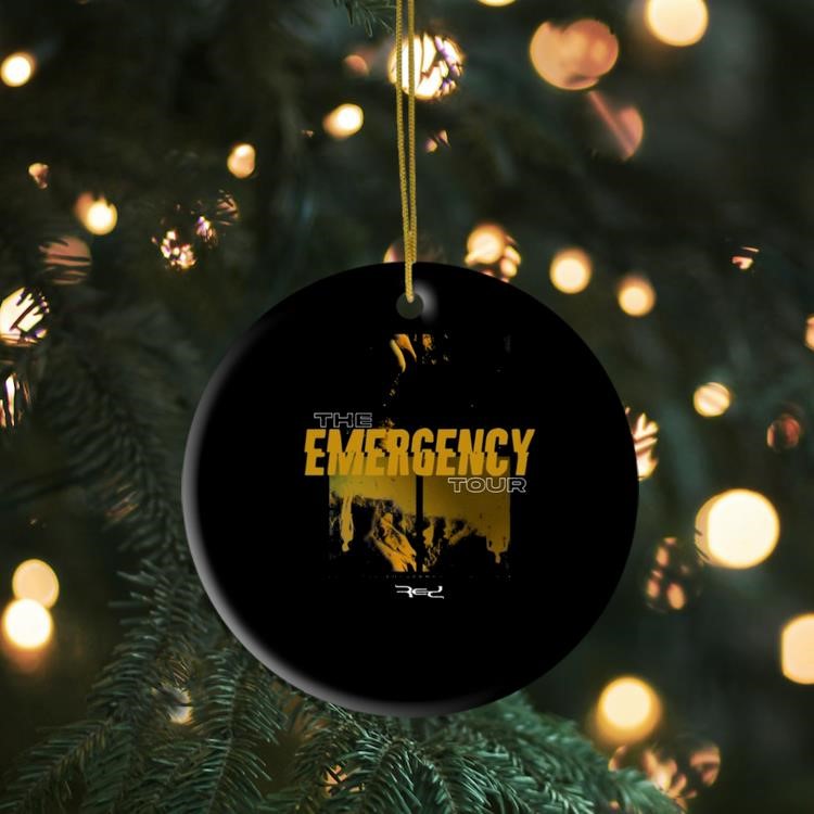 Red The Emergency Tour 2024 Ornament