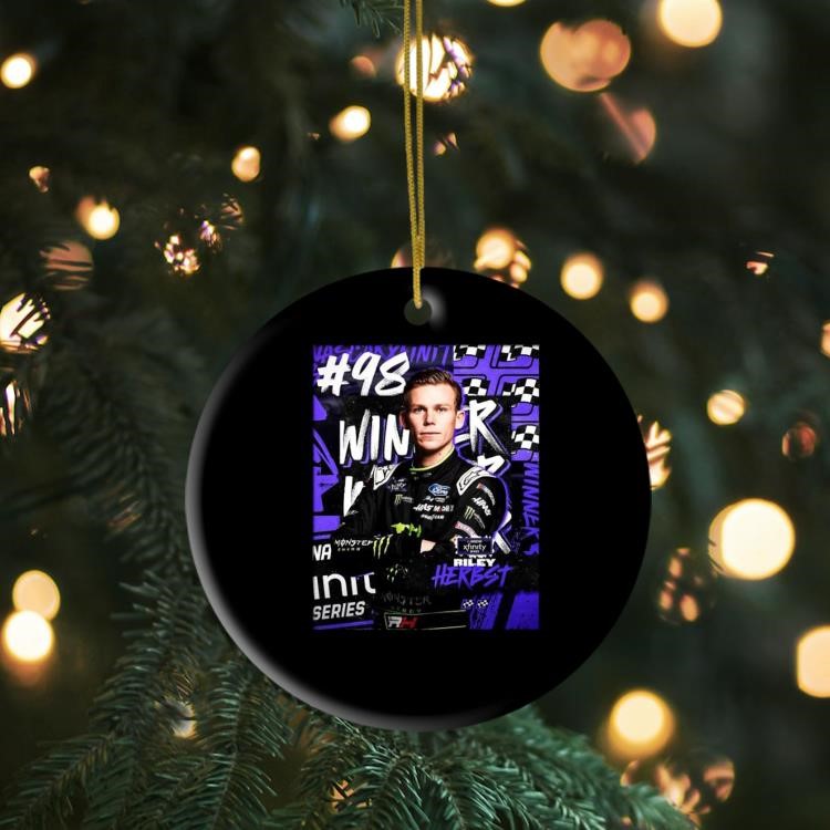 Riley Herbst #98 Win At Phoenix Raceway NASCAR Xfinity 2024 Ornament