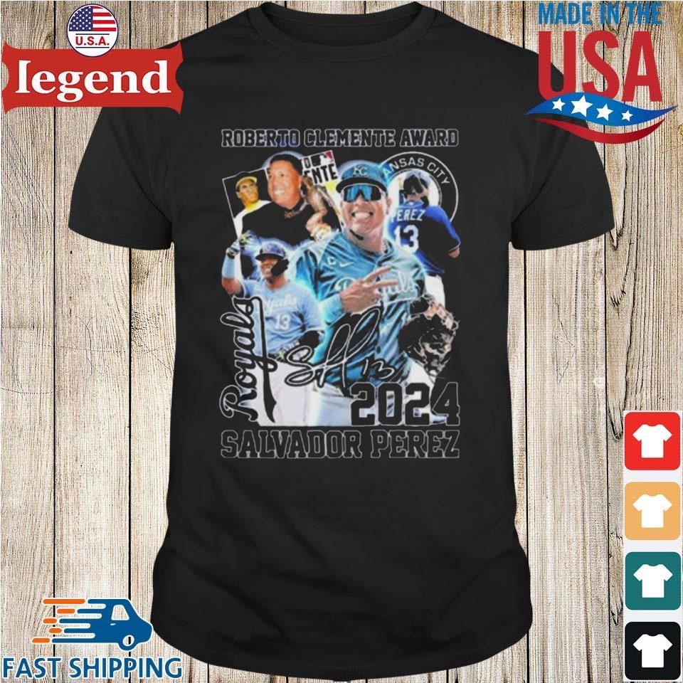 Salvador Perez 2024 Roberto Clemente Award Shirt