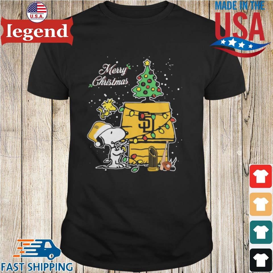 San Diego Padres Merry Christmas With Snoopy Baby Sweater