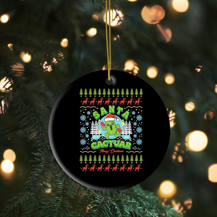 Santa Cactuar Christmas Ugly Christmas Ornament