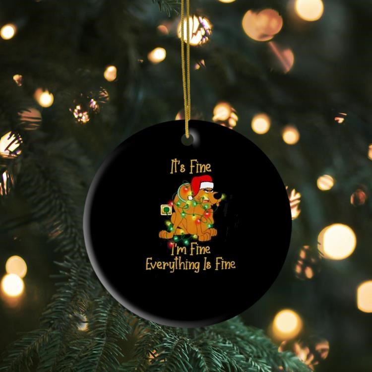 Scooby-Doo It's Fine I'm Fine Everything Is Fine Christmas 2024 Ornament