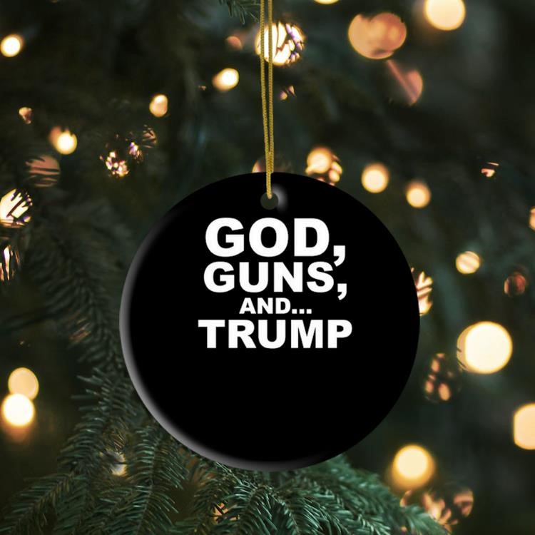 Scott Presler Wearing God Guns And Trump Ornament