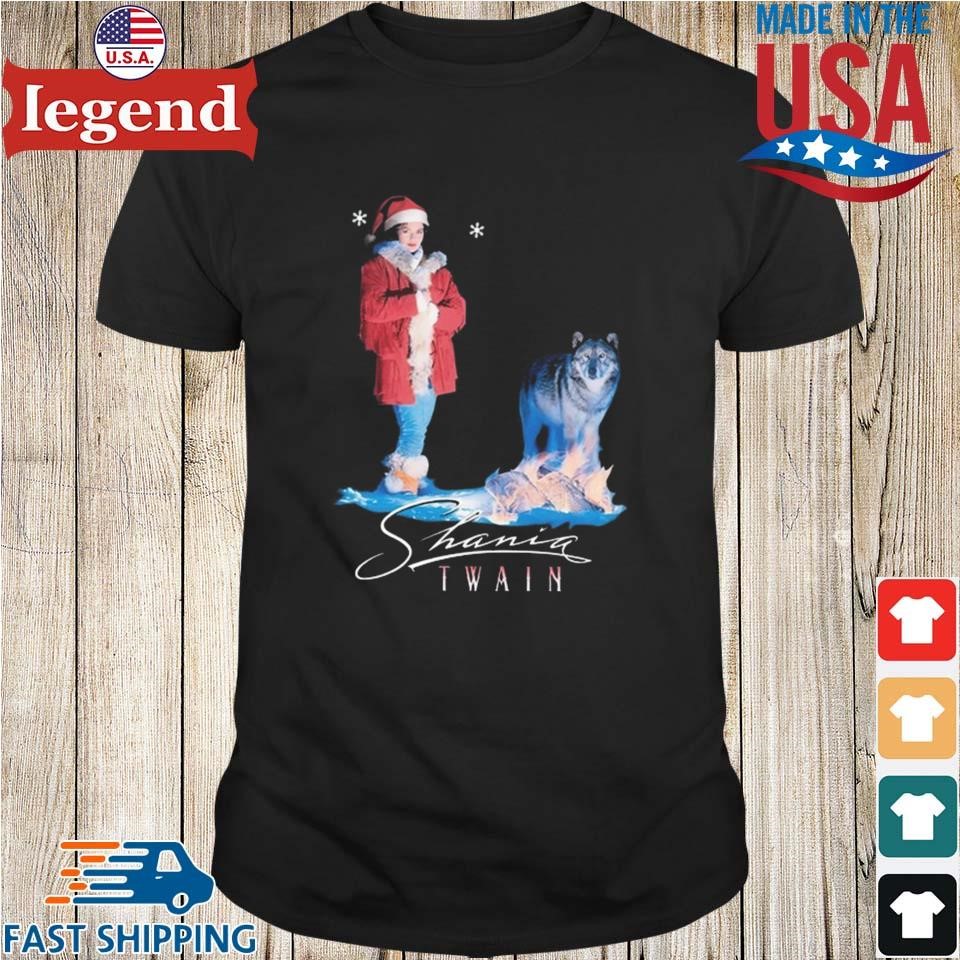 Shania Twain Holiday Wolf New Shirt