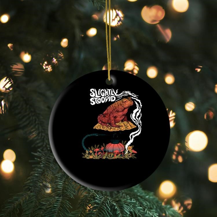 Slightly Stoopid Stoney Toad Flowy Ornament