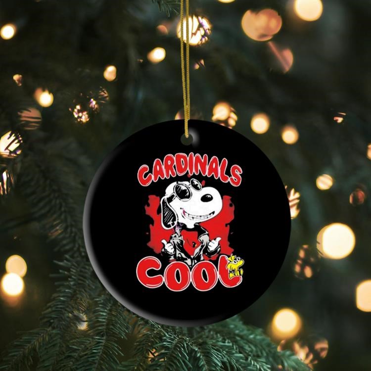 Snoopy And Woodstock Arizona Cardinals Cool 2024 Ornament