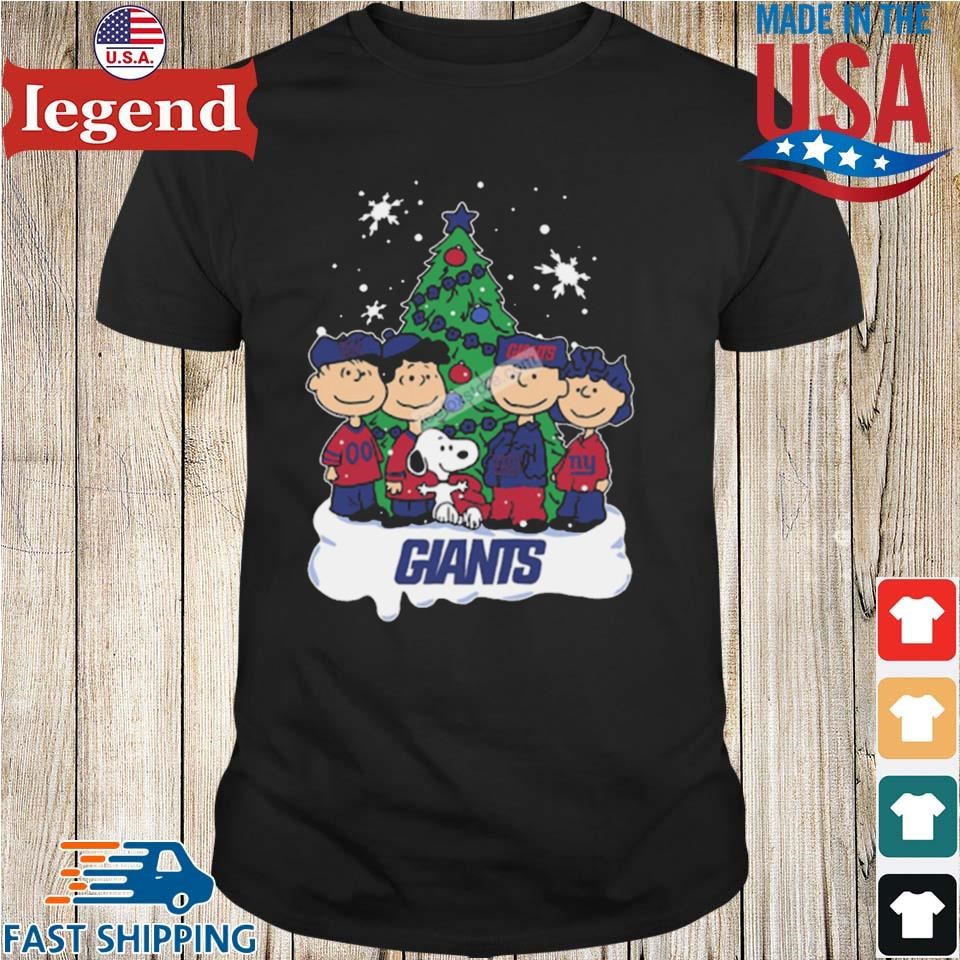 Snoopy Christmas Tree New York Giants Graphic Sweater