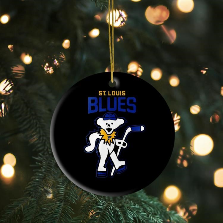 St. Louis Blues Grateful Dead Night Celebrating Dancing Bears 2024 Hockey Ornament