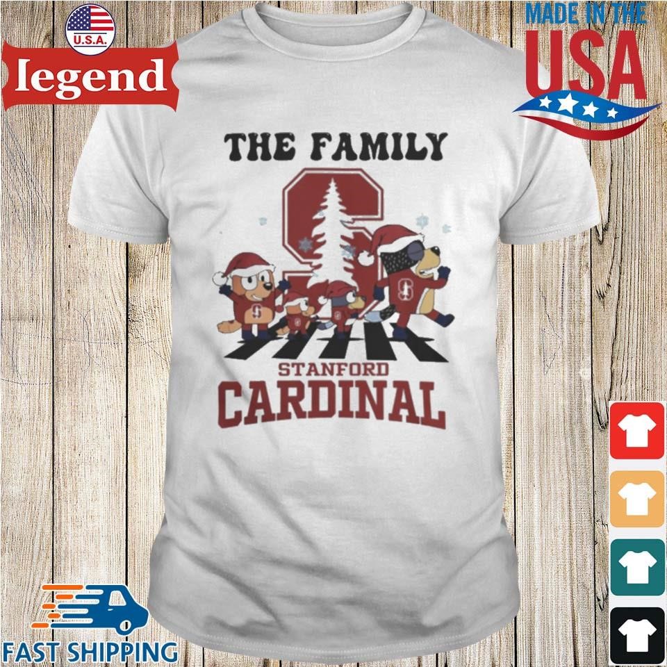 Stanford Cardinal X Family Bluey Merry Christmas 2024 Shirt