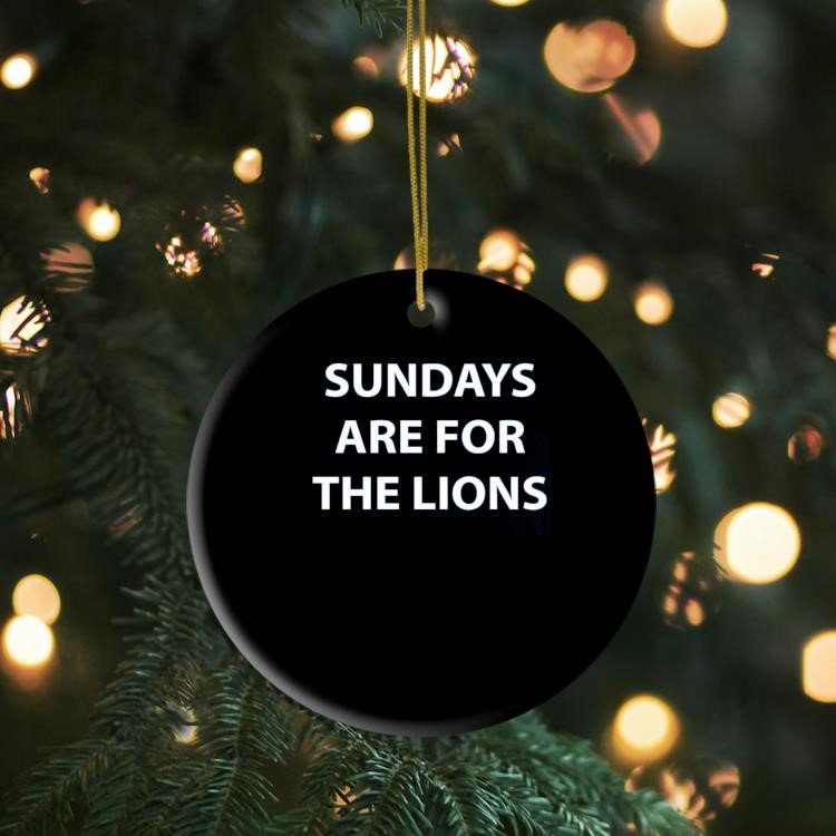 Sundays Are For The Lions Ornament