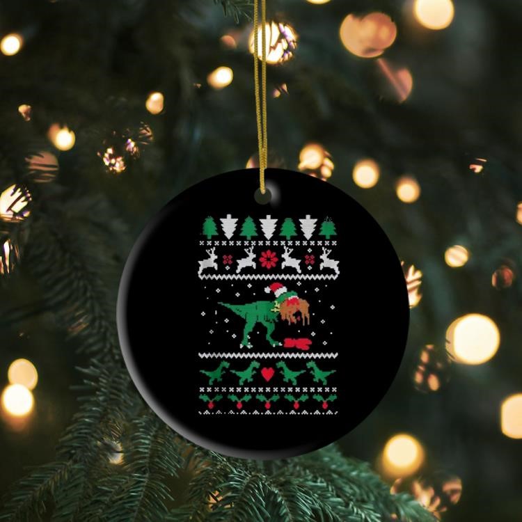 T-Rex Eating Reindeer Jurassic Ugly Christmas shirt