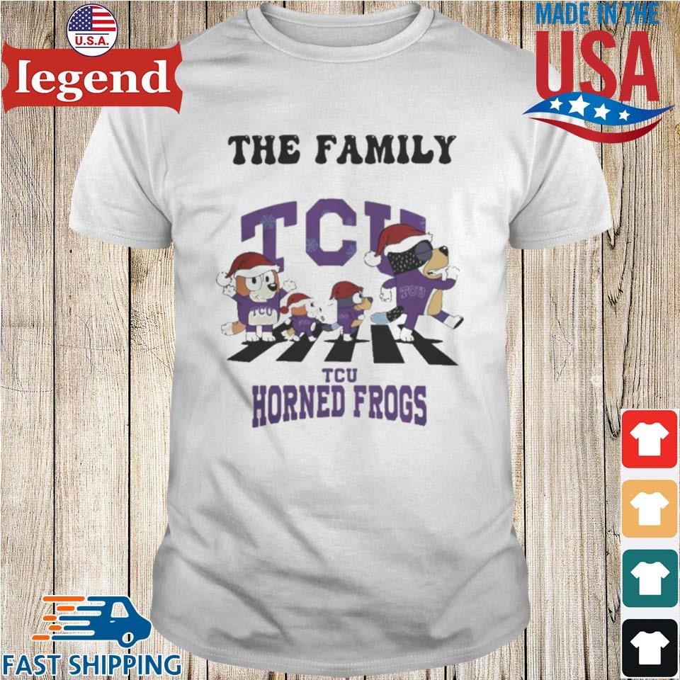 TCU Horned Frogs X Family Bluey Merry Christmas 2024 Shirt