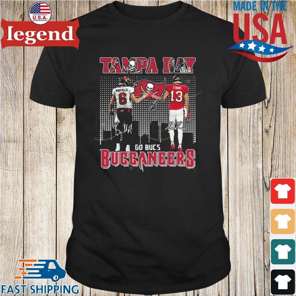 Tampa Bay Buccaneers Baker Mayfield x Mike Evans Signature Go Bucs Signatures Shirt