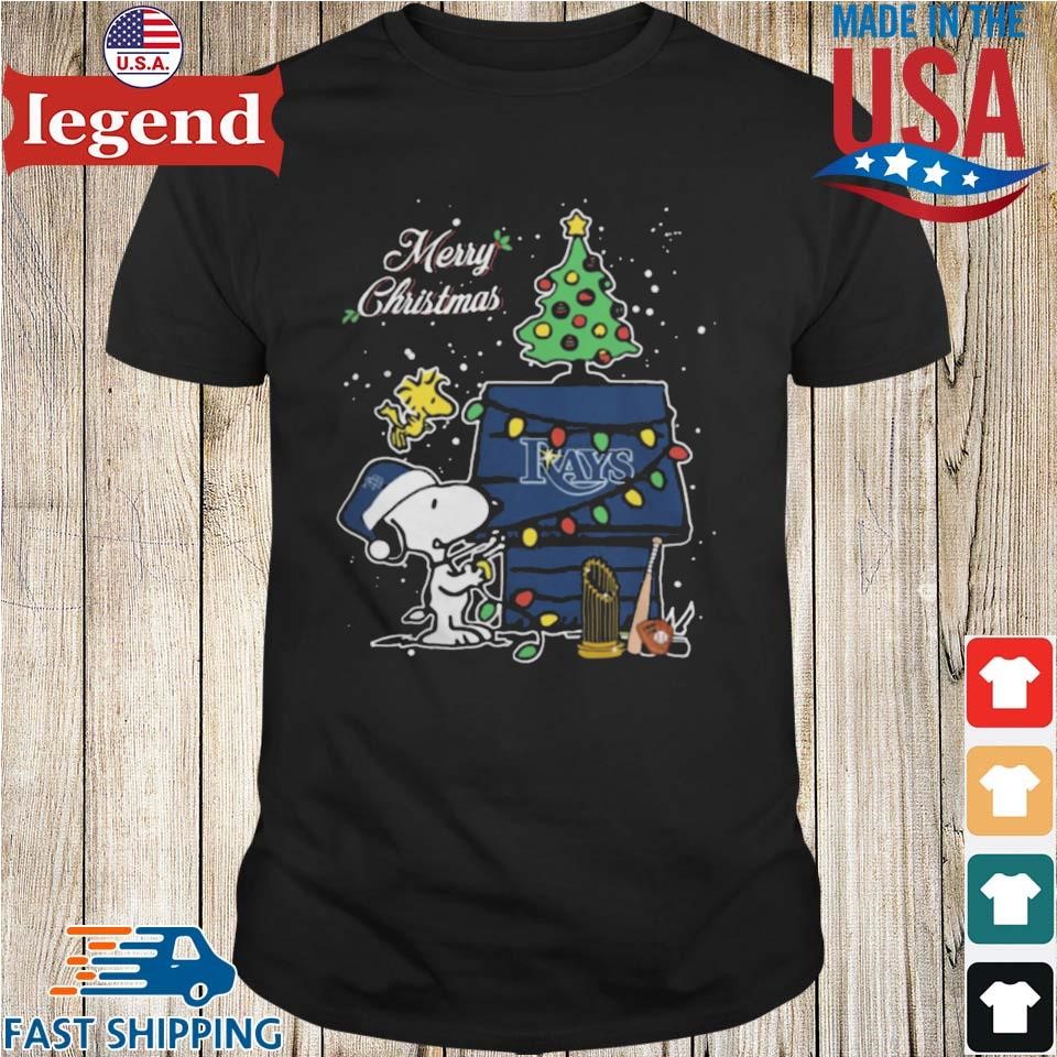 Tampa Bay Rays Merry Christmas With Snoopy Baby Sweater