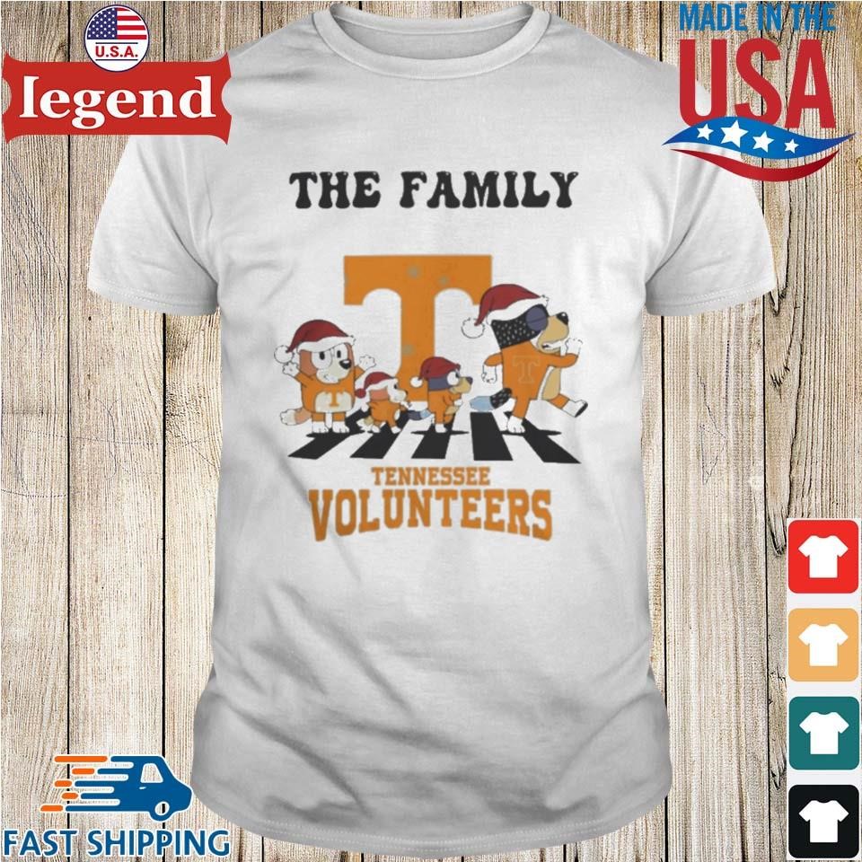 Tennessee Volunteers X Family Bluey Merry Christmas 2024 Shirt