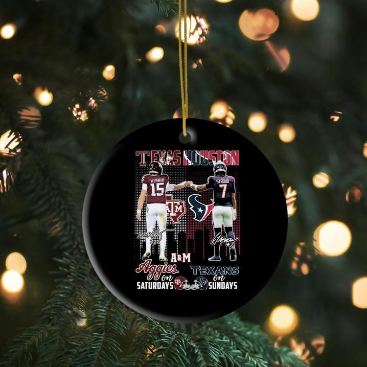 Texas A&M Aggies x Houston Texans Signatures 2024 Ornament