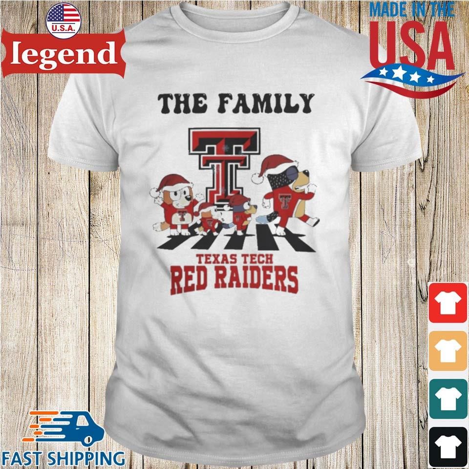 Texas Tech Red Raiders X Family Bluey Merry Christmas 2024 Shirt