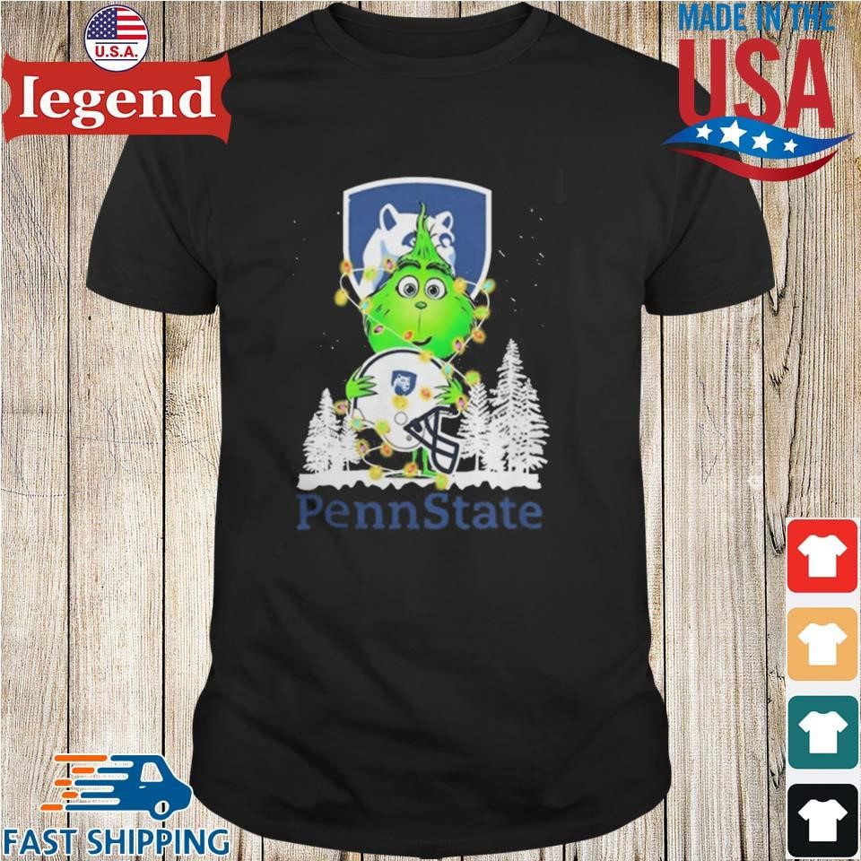 The Baby Grinch Hug Penn State Nittany Lions Helmet Christmas 2024 Sweater