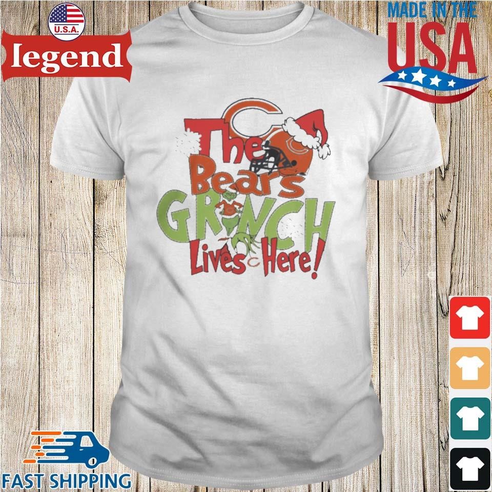 The Bears Grinch Lives Here Christmas Sweater