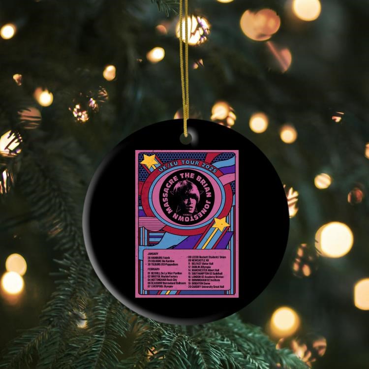 The Brian Jonestown Massacre Europe & UK 2025 Tour Ornament