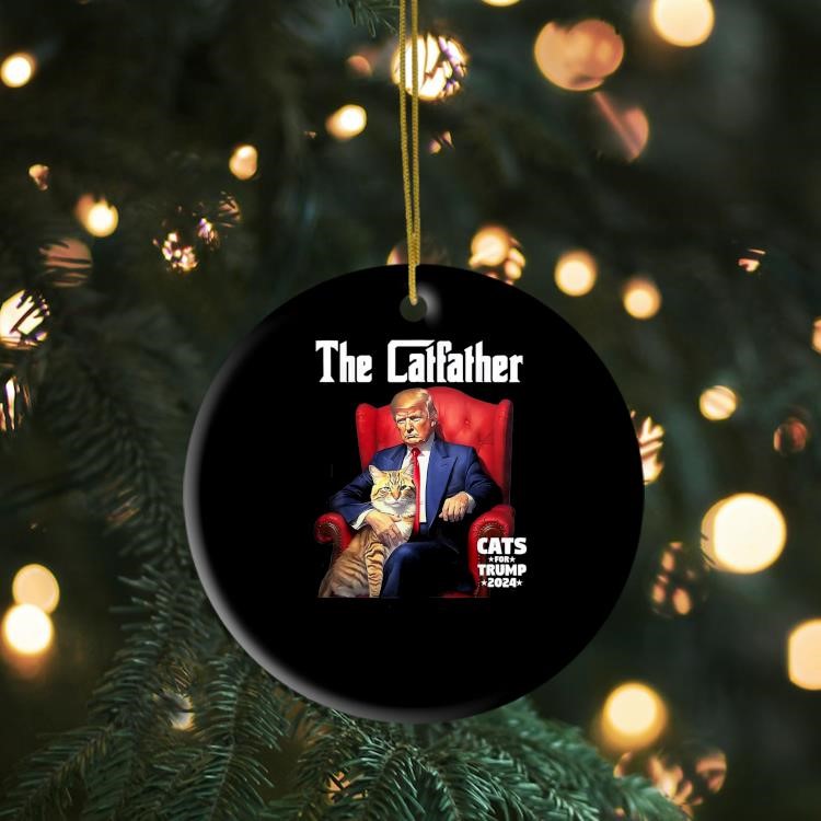 The Catfather Cats For Trump President 2024 Ornament