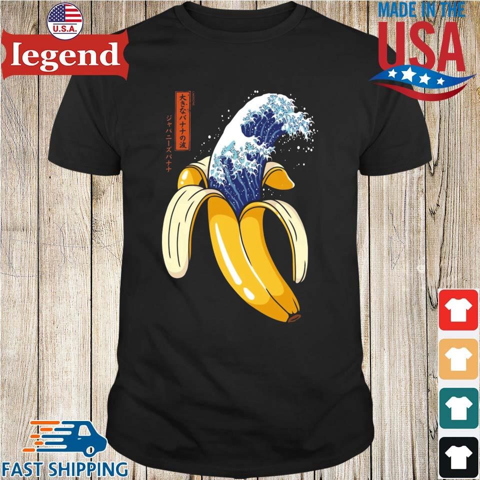 The Great Wave Of Banana Shirt