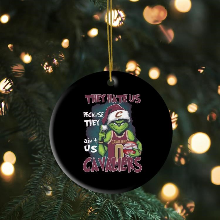 The Grinch x Cavaliers They Hate Us Merry Christmas 2024 Ornament