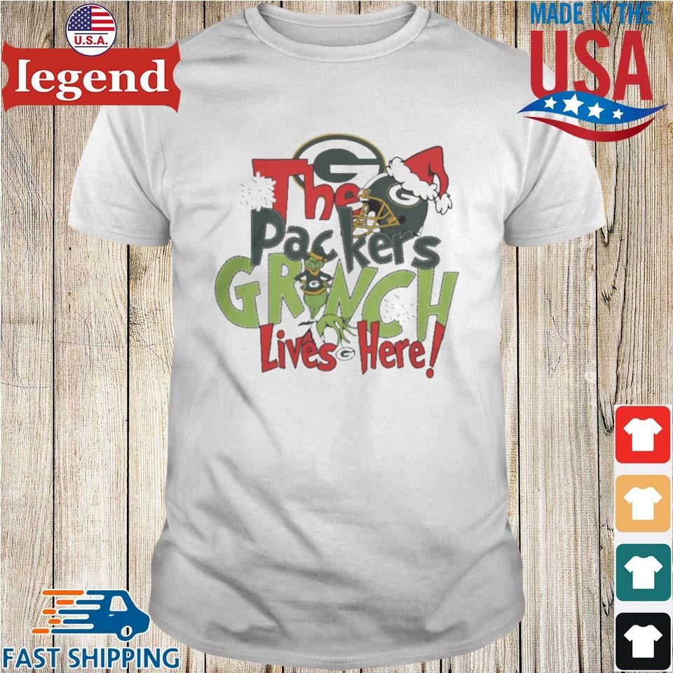 The Packers Grinch Lives Here Christmas Sweater