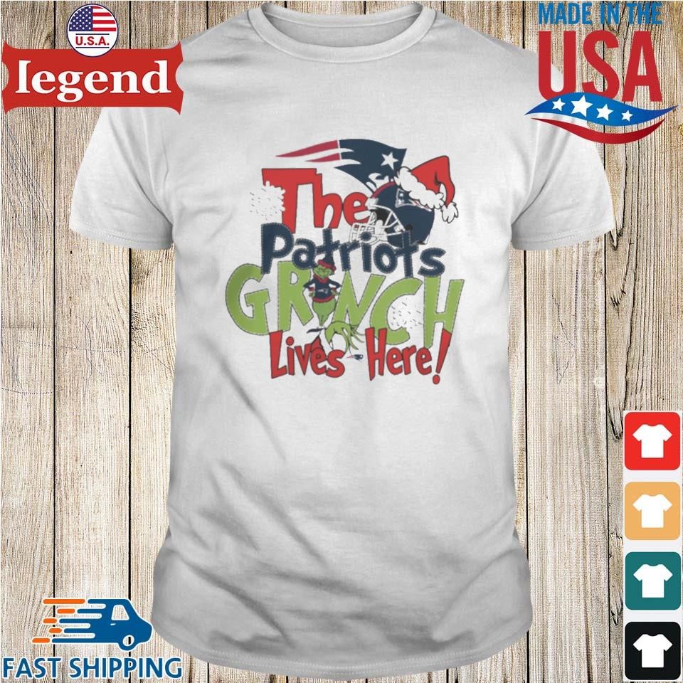 The Patriots Grinch Lives Here Christmas Sweater