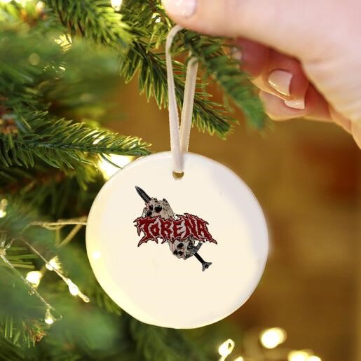 Torena Sword Through Skulls Ornament