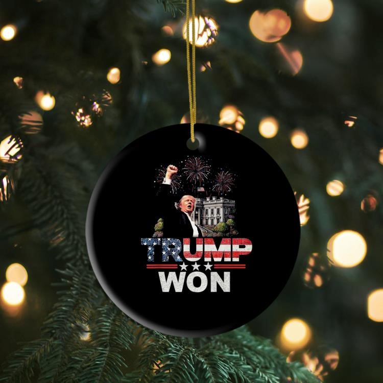 Trump Elected President Trump Won Star Spangled Design Ornament