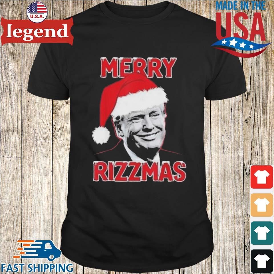 Trump Merry Rizzmas Christmas Rizz Xmas Trump Apparel Shirt