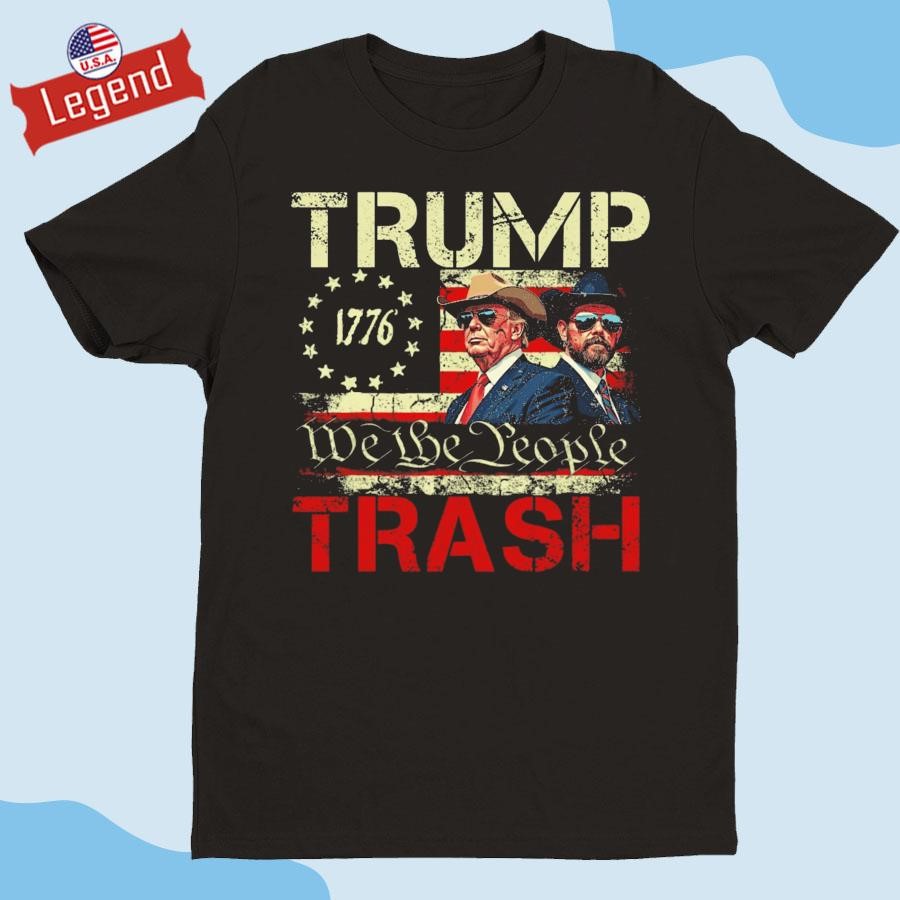 Trump Trash 2024 Grunge Vintage Garbage For Trump Shirt