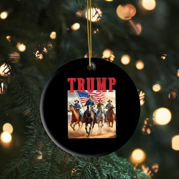 Trump Vance Kennedy Musk Cowboys Presidential Election Cowboy Trump Ornament