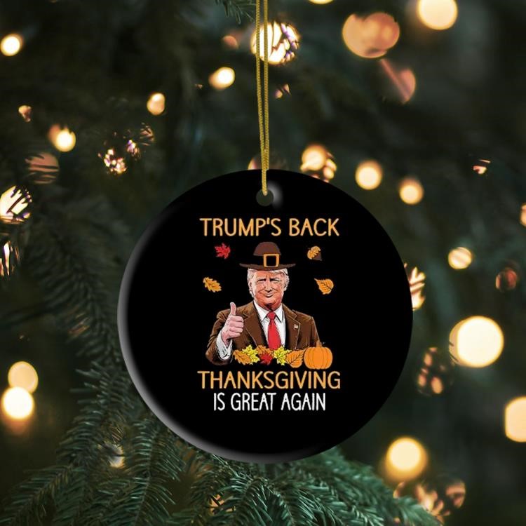 Trump’s Back Thanksgiving Is Great Again 2024 Ornament