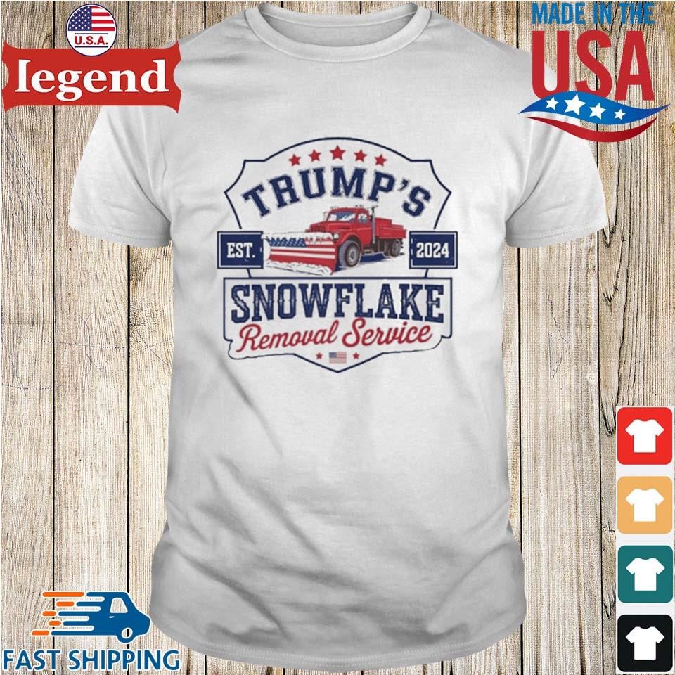 Trump's Snowflake Removal Service Funny Trump President 2024 Shirt