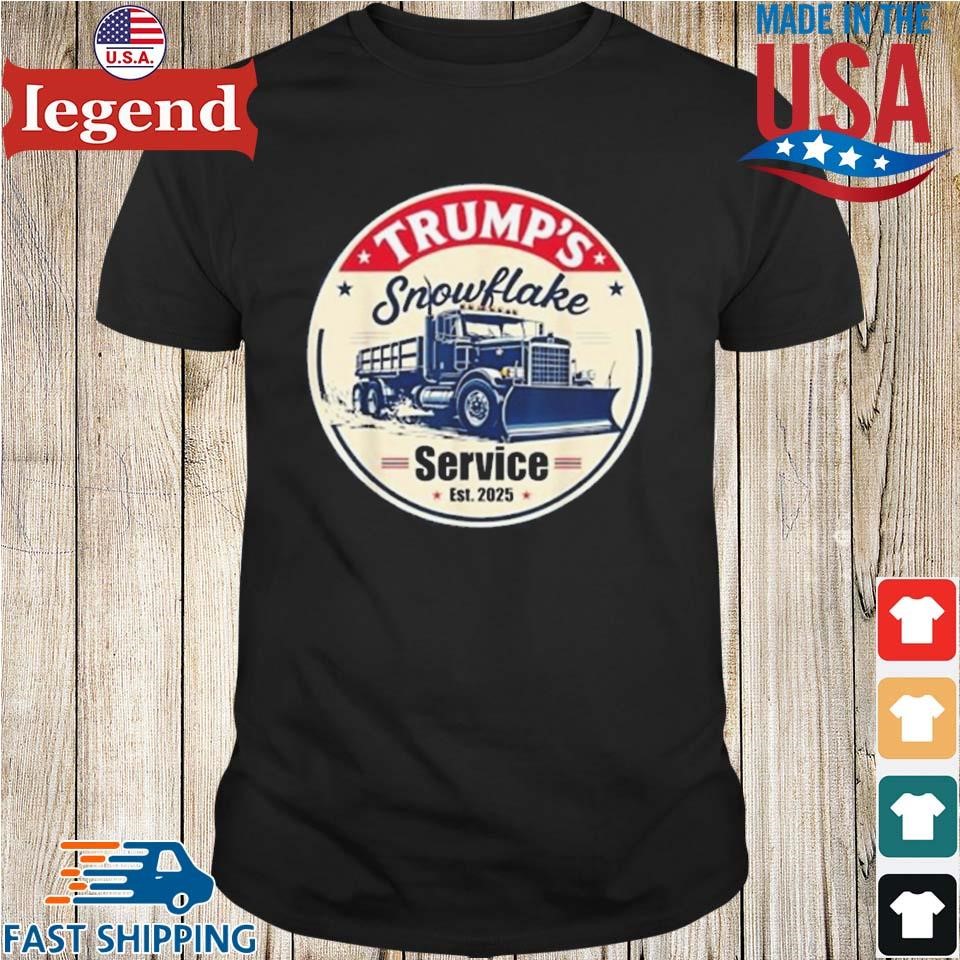 Trump's Snowflake Removal Service Funny Trump President 2025 Shirt