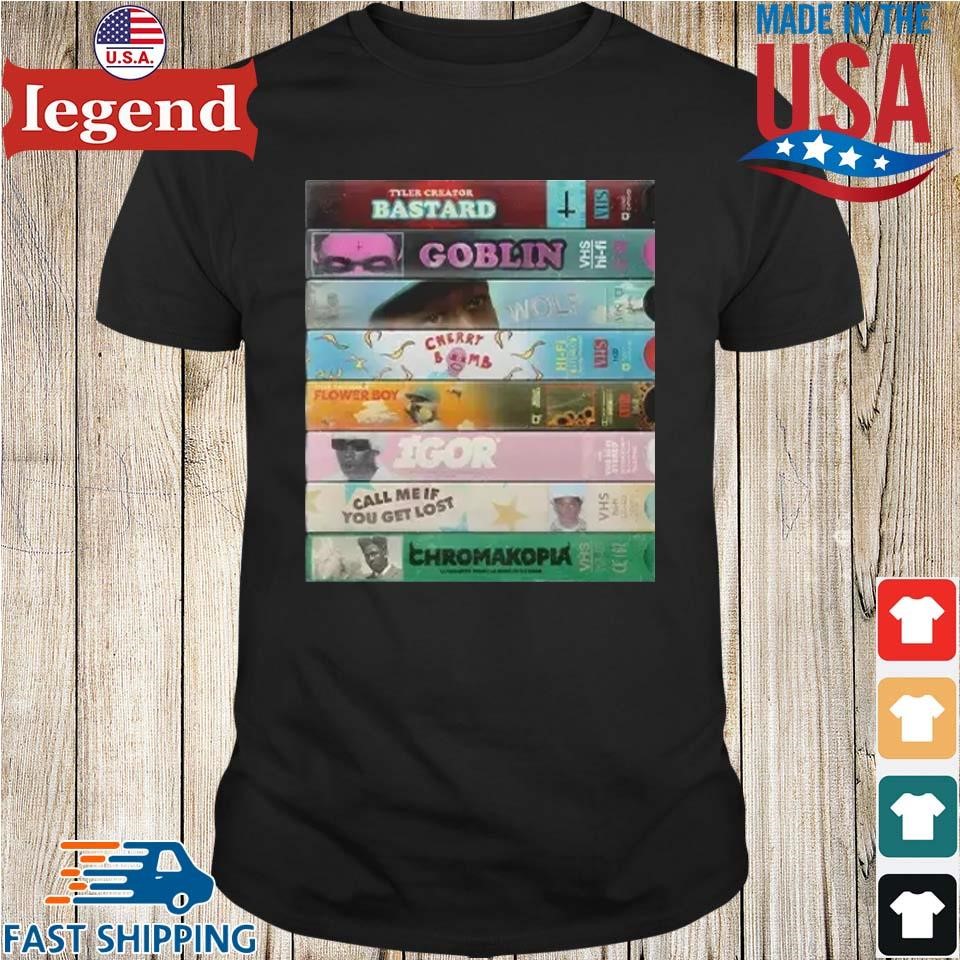 Tyler The Creator VHS Discography Shirt