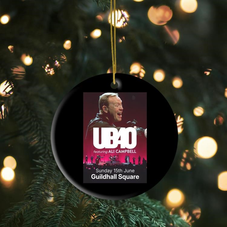 UB40 featuring Ali Campbell UK 15th June Summer Tour Guildhall Square Ornament